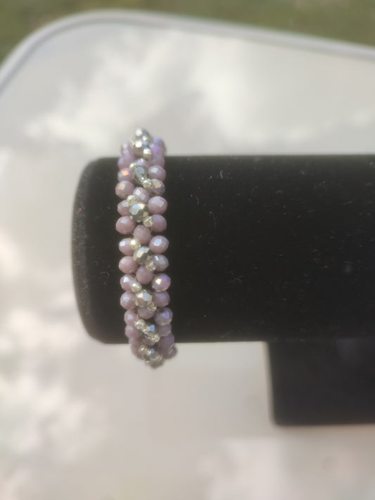Brățară Handmade cu Mărgele din Sticlă și Aliaj Zincat