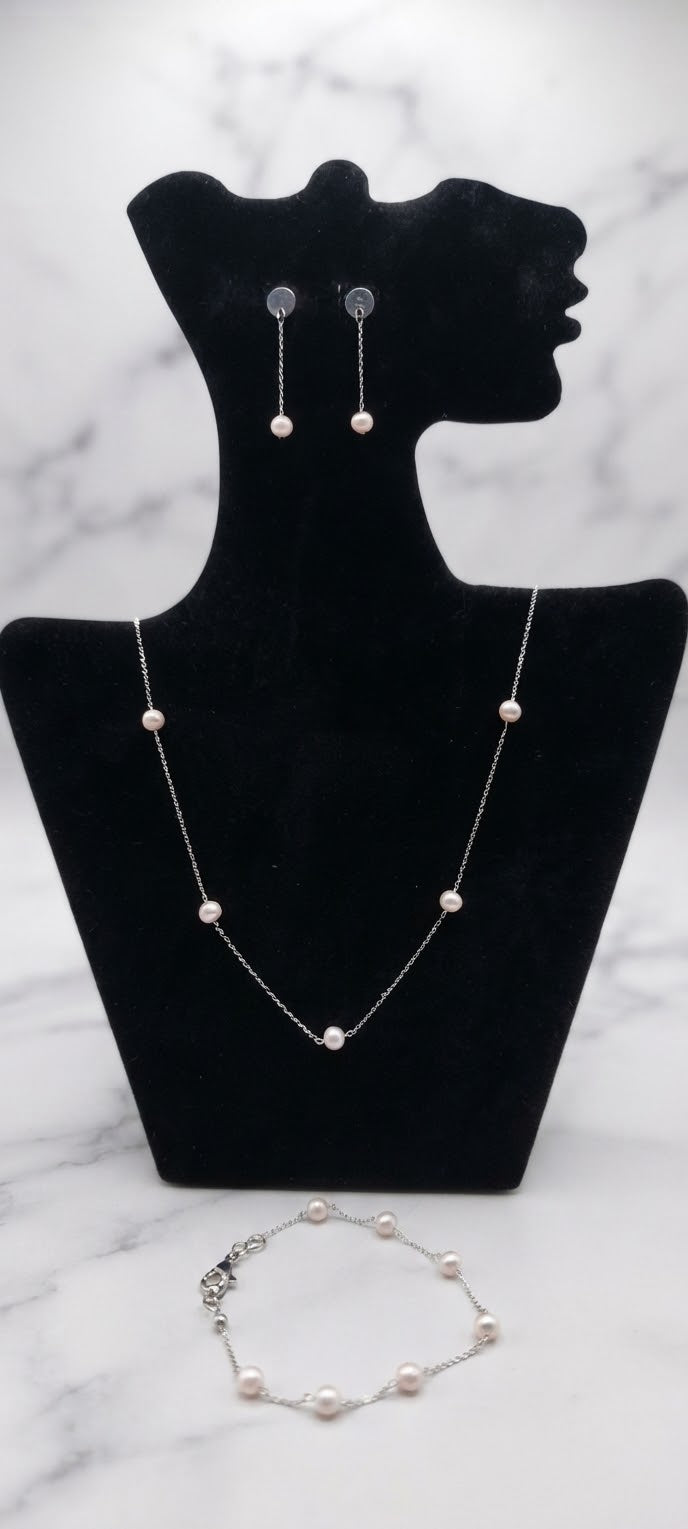 Set Elegant din Oțel Inoxidabil cu Mărgele